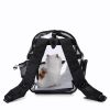 Transparent Pet Backpack Cat Backpack Carrier for Small Dog Kittens Breathable Mesh Window Travel Carrier Bag Weight up To 10lbs for Puppy Kitty Trave